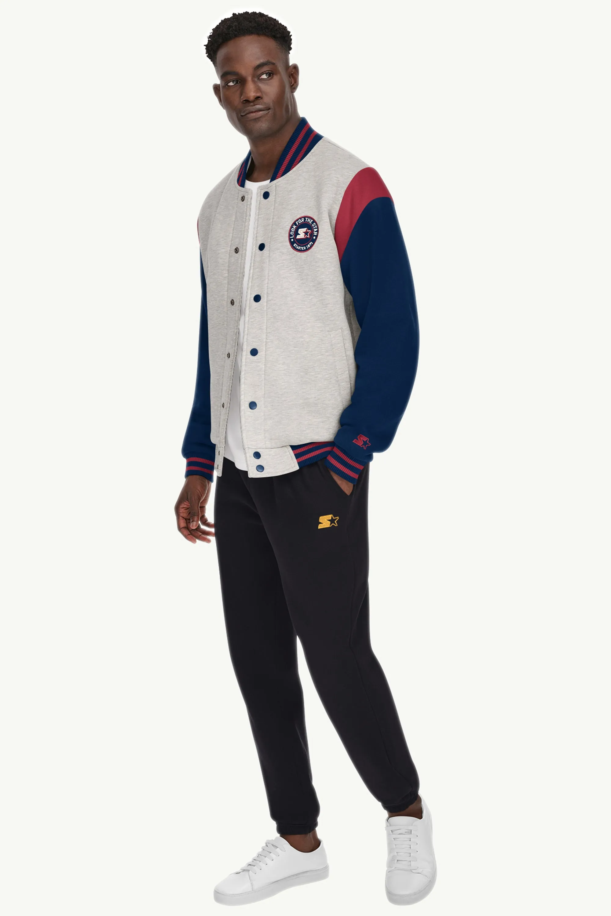 MENS STARTER HEAVYWEIGHT FLEECE VARSITY JACKET sold by Starter product image thumbnail 2