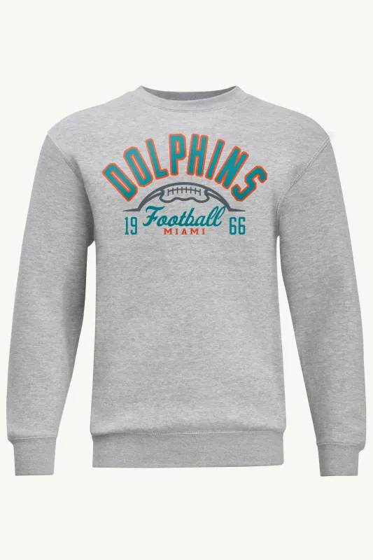 MENS MIAMI DOLPHINS HALF BALL SWEATSHIRT made by Starter