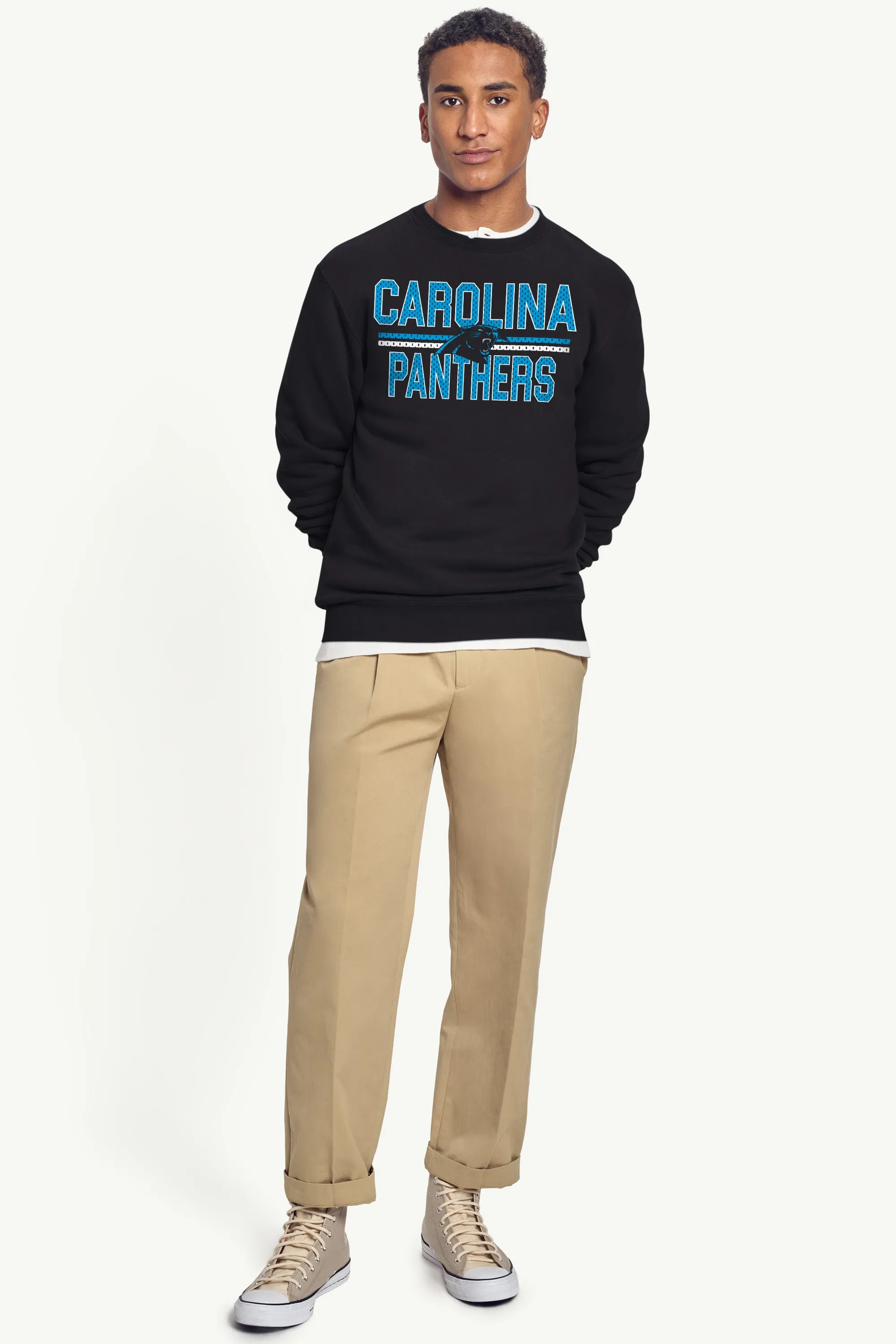 MENS CAROLINA PANTHERS MESH LOOK SWEATSHIRT sold by Starter product image thumbnail 5