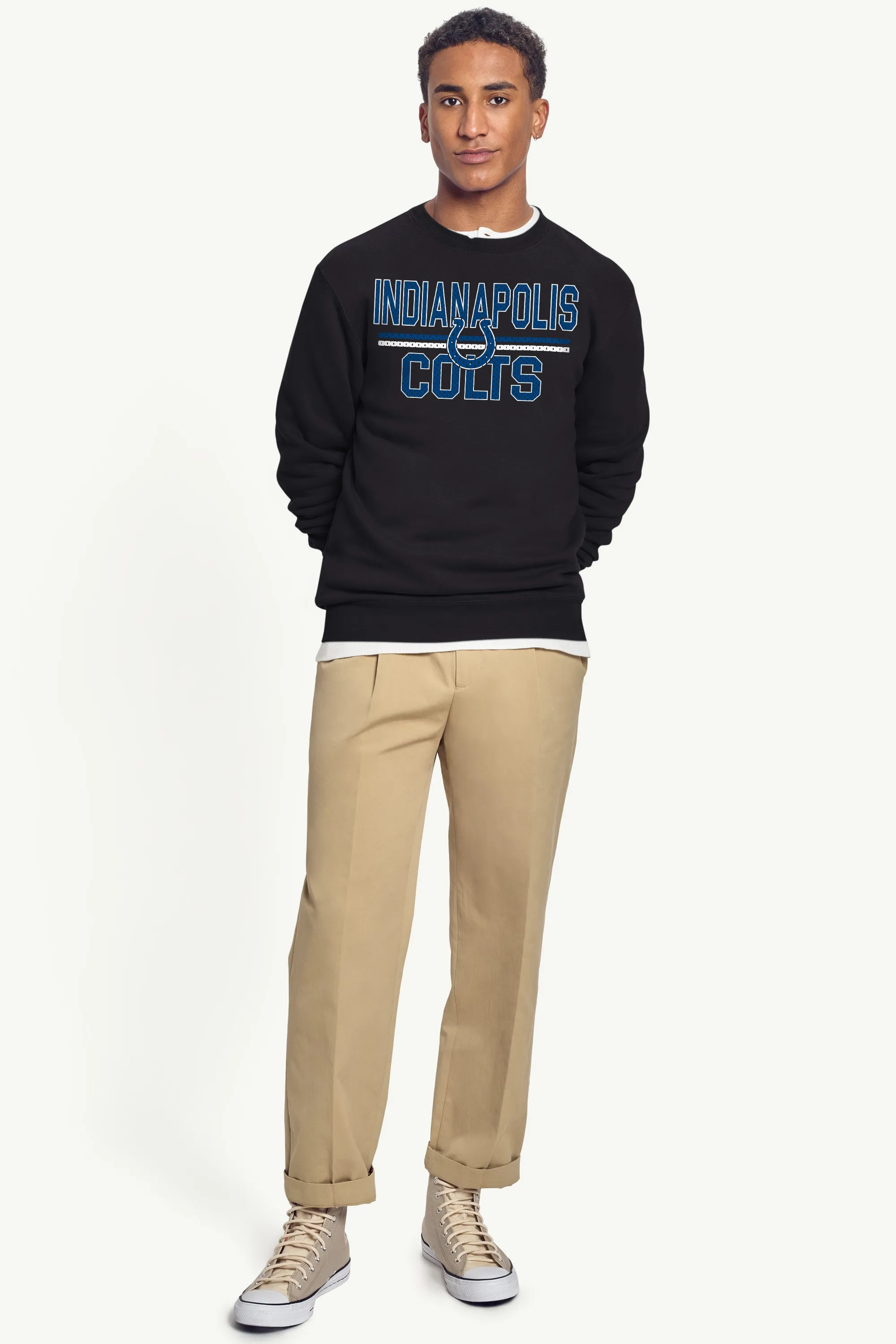 MENS INDIANAPOLIS COLTS MESH LOOK SWEATSHIRT sold by Starter product image thumbnail 5