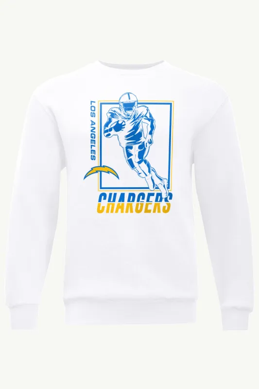 MENS LOS ANGELES CHARGERS PLAYER GRID SWEATSHIRT made by Starter