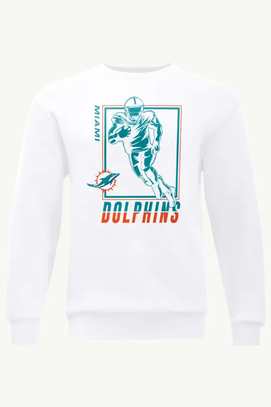 MENS MIAMI DOLPHINS PLAYER GRID SWEATSHIRT sold by Starter