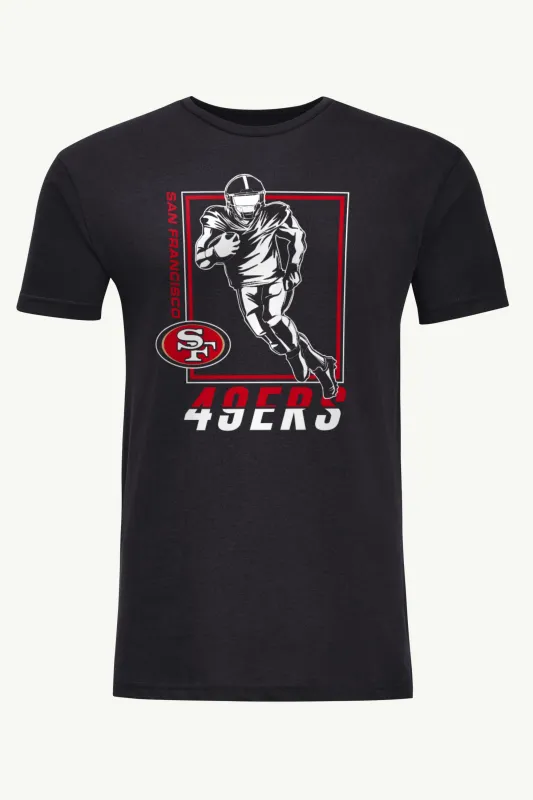 MENS SAN FRANCISCO 49ERs PLAYER GRID T SHIRT made by Starter