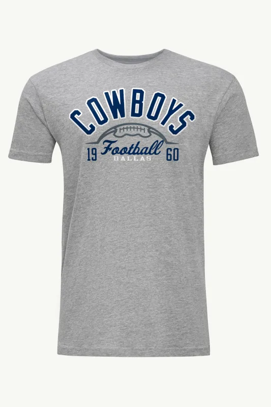 MENS DALLAS COWBOYS HALF BALL T SHIRT made by Starter