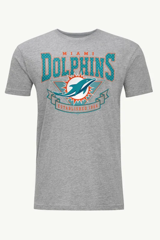 MENS MIAMI DOLPHINS 80's INSPIRED T SHIRT made by Starter