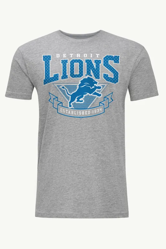 MENS DETROIT LIONS 80's INSPIRED T SHIRT made by Starter