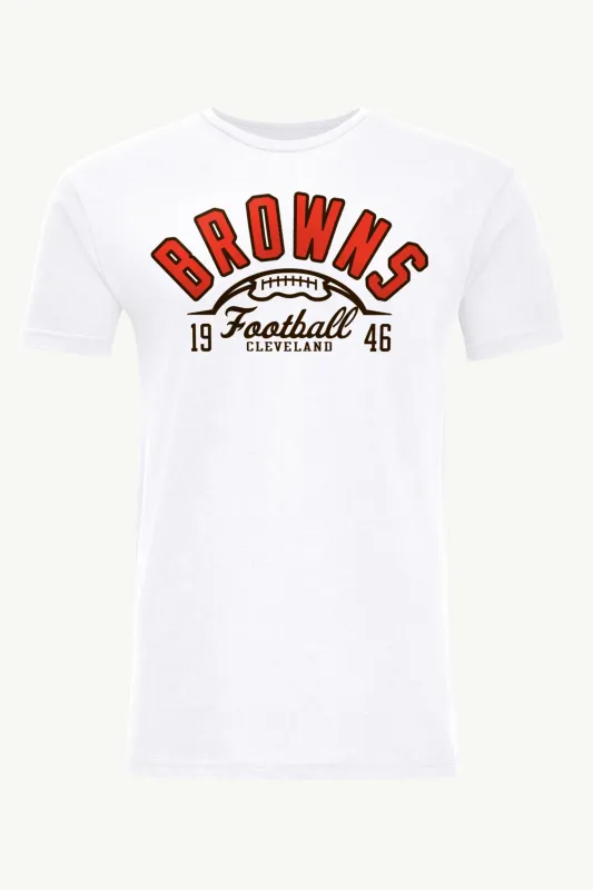 MENS CLEVELAND BROWNS HALF BALL T SHIRT sold by Starter