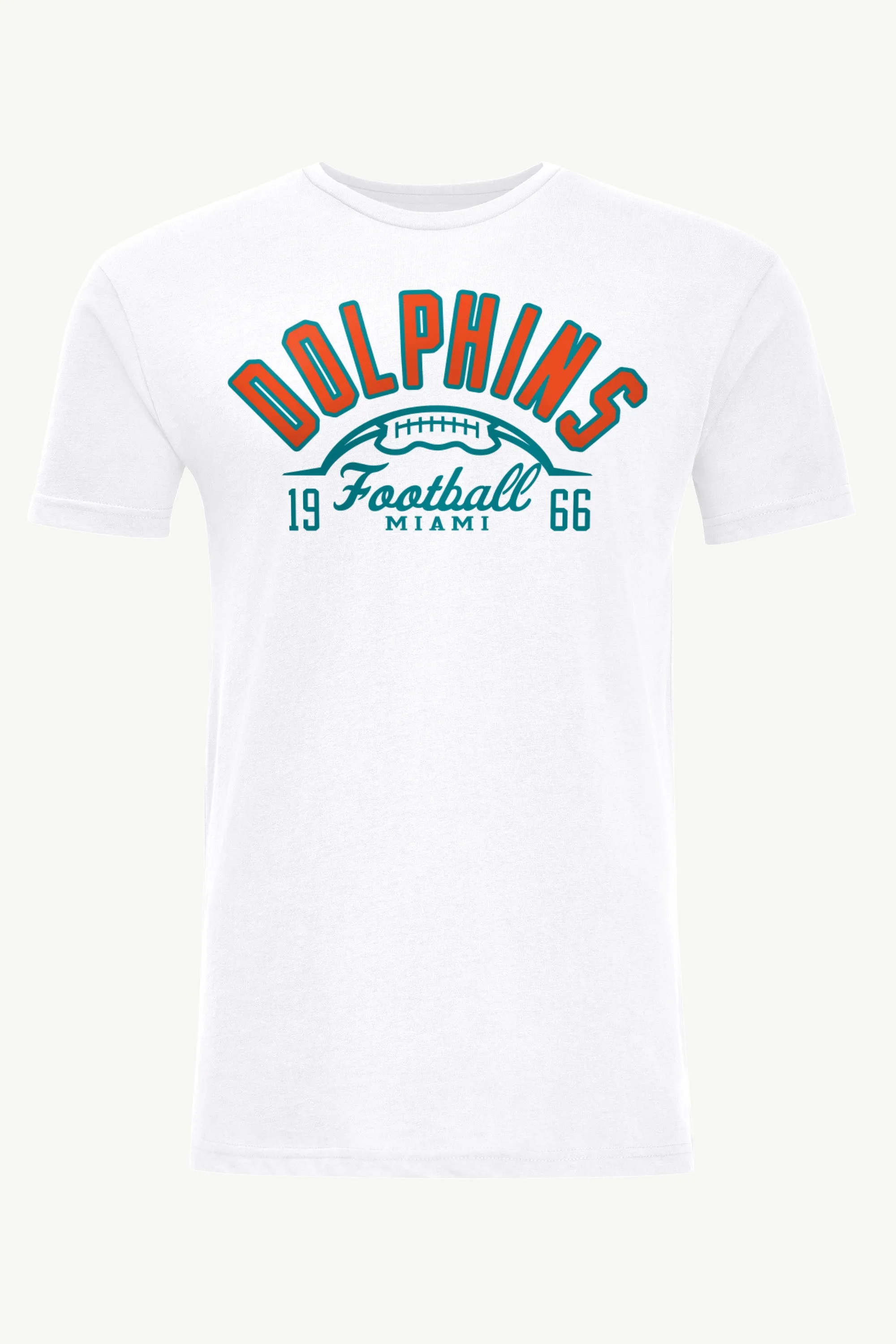 MENS MIAMI DOLPHINS HALF BALL T SHIRT sold by Starter