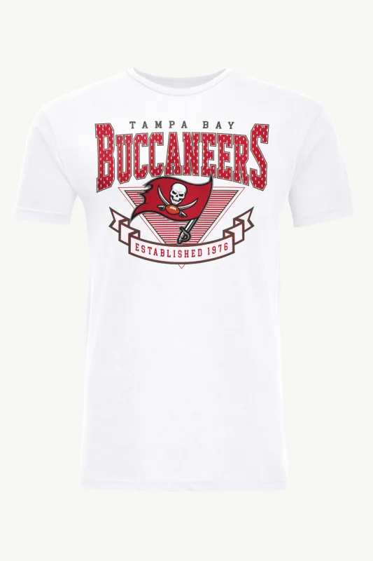 MENS TAMPA BAY BUCCANEERS 80's INSPIRED T SHIRT made by Starter