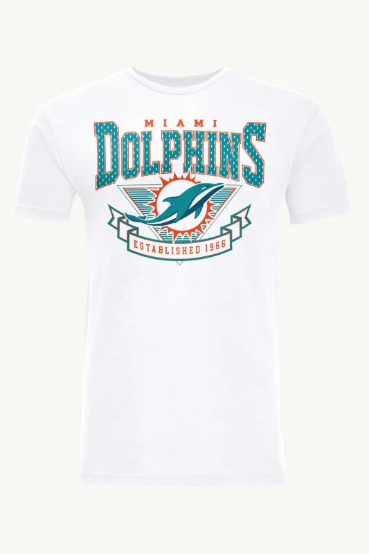 MENS MIAMI DOLPHINS 80's INSPIRED T SHIRT sold by Starter