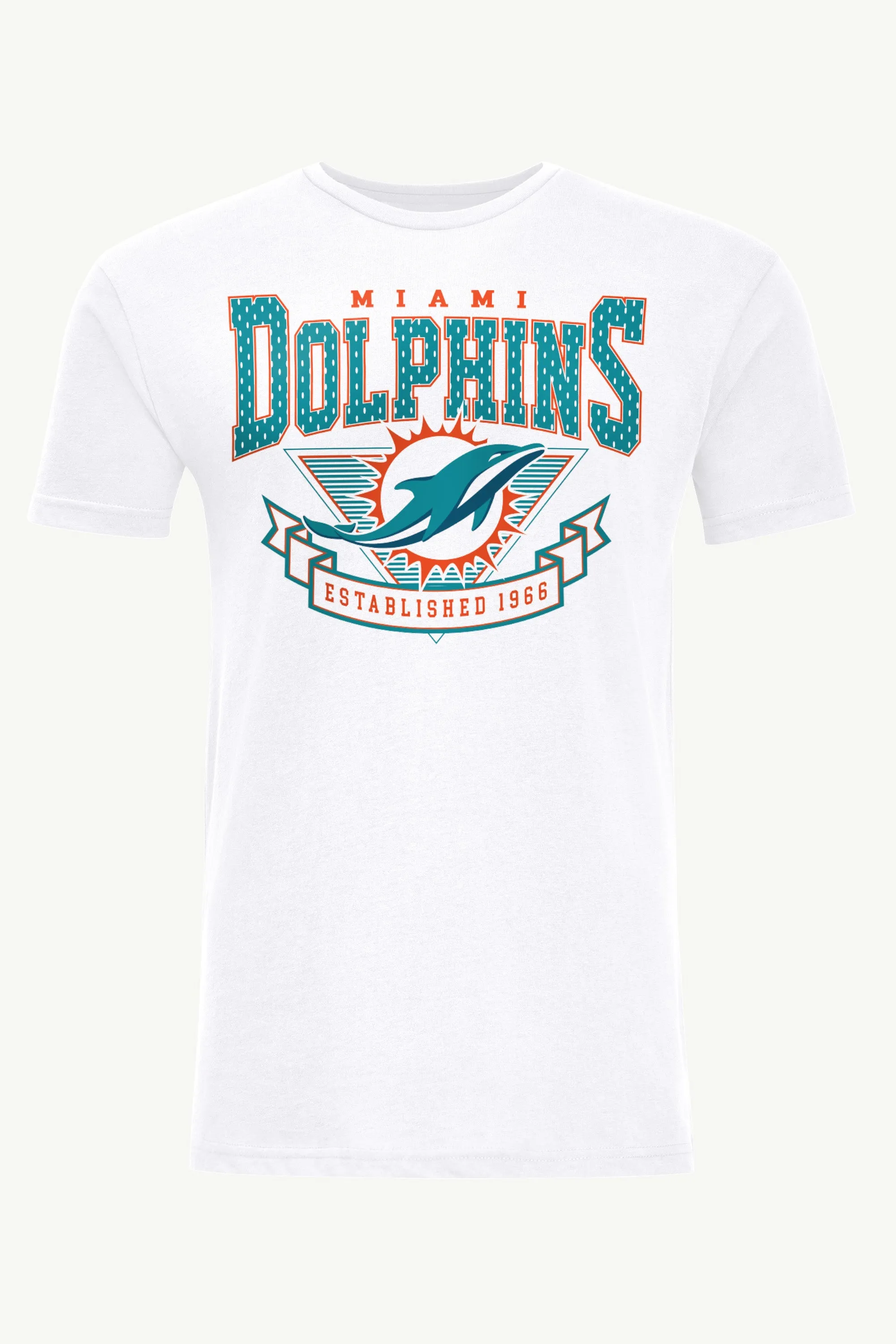 MENS MIAMI DOLPHINS 80's INSPIRED T SHIRT sold by Starter