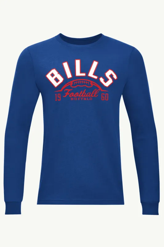 MENS BUFFALO BILLS HALF BALL LONG SLEEVE T SHIRT sold by Starter