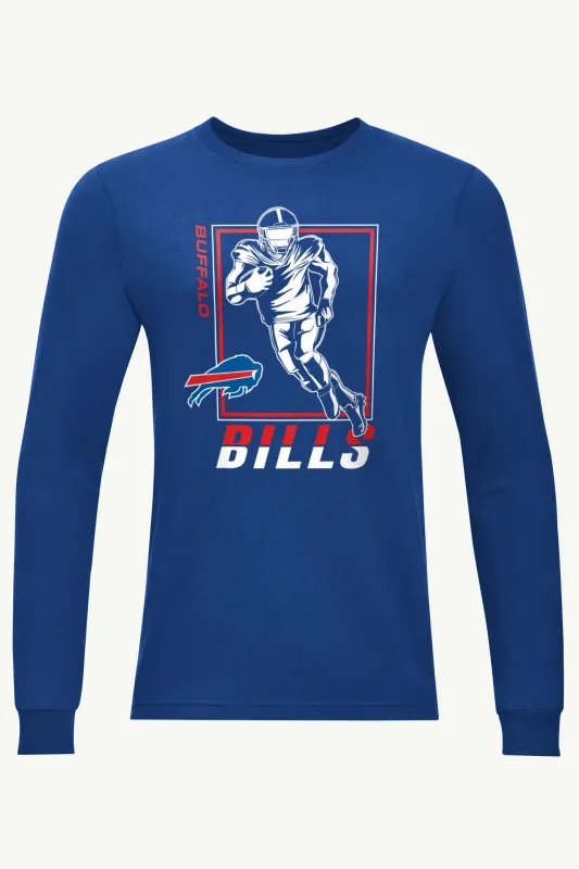 MENS BUFFALO BILLS PLAYER GRID LONG SLEEVE T SHIRT sold by Starter