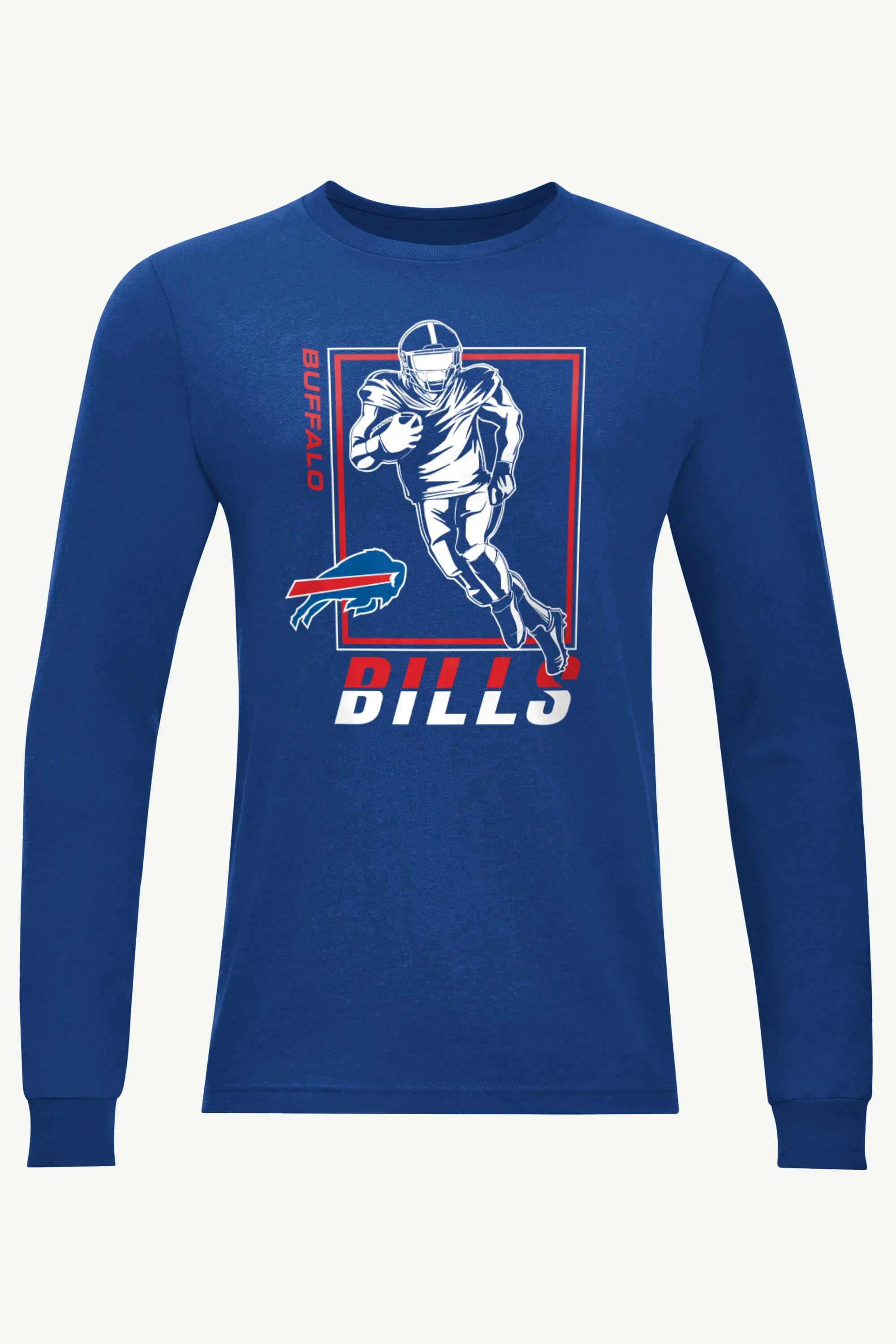 MENS BUFFALO BILLS PLAYER GRID LONG SLEEVE T SHIRT sold by Starter
