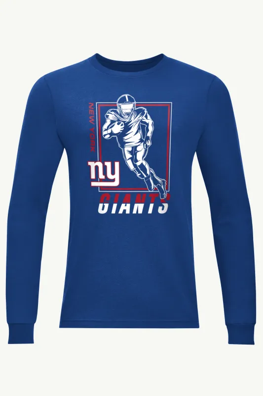 MENS NEW YORK GIANTS PLAYER GRID LONG SLEEVE T SHIRT sold by Starter