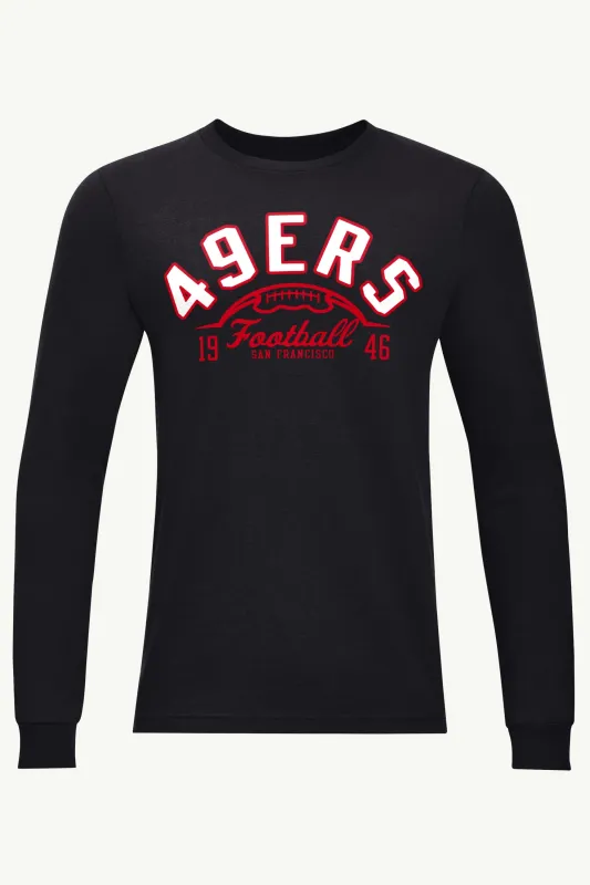 MENS SAN FRANCISCO 49ERs HALF BALL TEAM LONG SLEEVE T SHIRT sold by Starter