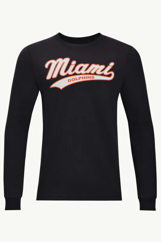 MENS MIAMI DOLPHINS TAILSWEEP LONG SLEEVE T SHIRT sold by Starter