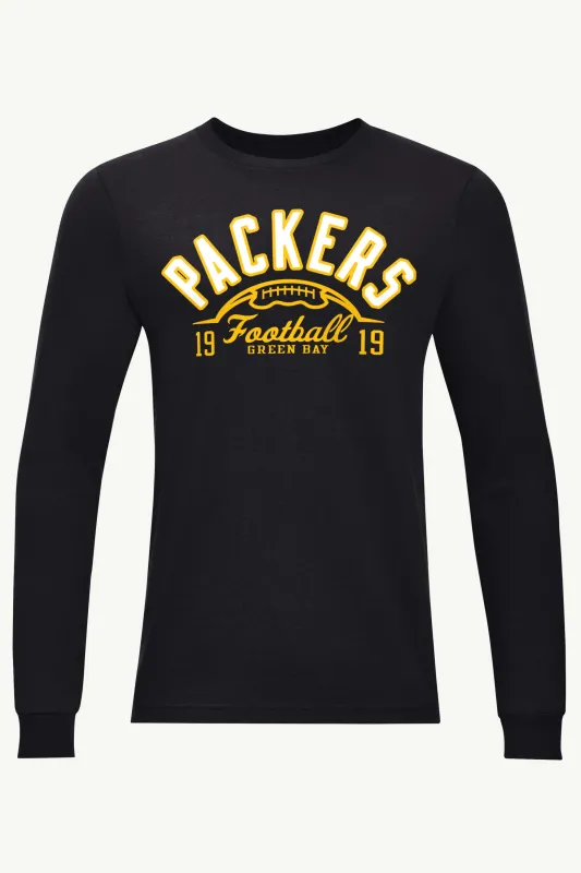 MENS GREEN BAY PACKERS HALF BALL LONG SLEEVE T SHIRT sold by Starter