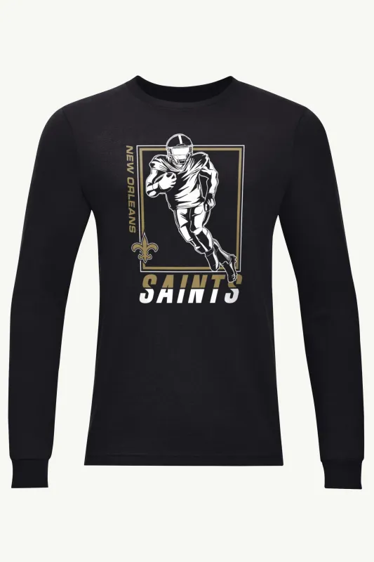 MENS NEW ORLEANS SAINTS PLAYER GRID TEAM LONG SLEEVE T SHIRT sold by Starter