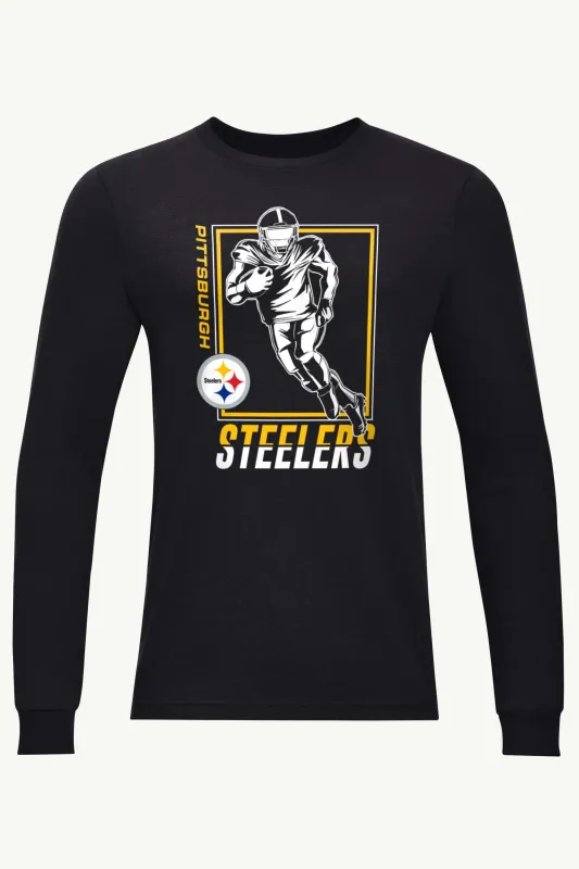 MENS PITTSBURGH STEELERS PLAYER GRID TEAM LONG SLEEVE T SHIRT sold by Starter