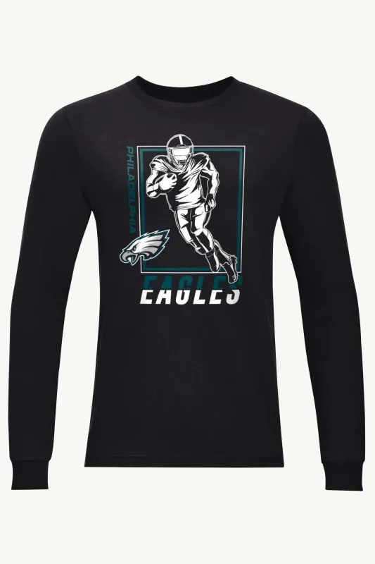 MENS PHILADELPHIA EAGLES PLAYER GRID LONG SLEEVE T SHIRT sold by Starter
