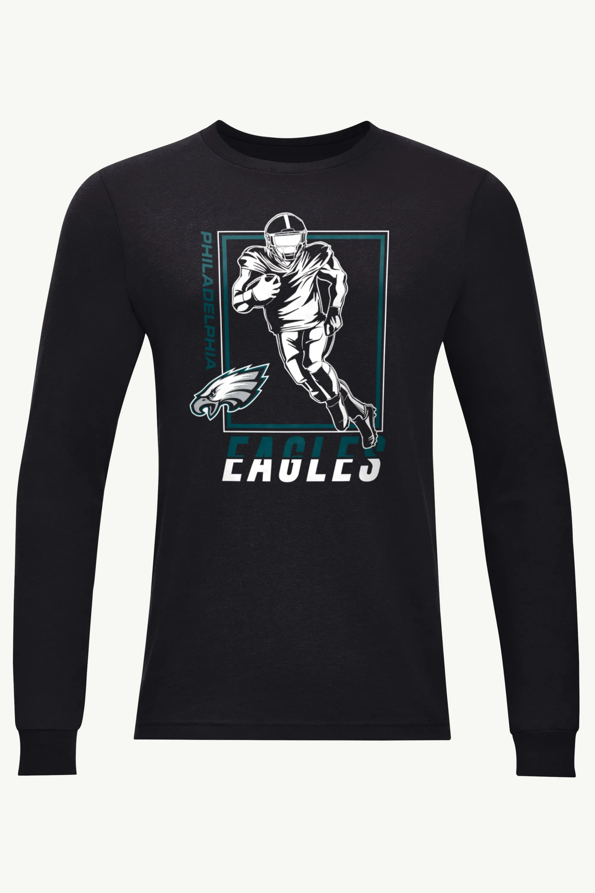 MENS PHILADELPHIA EAGLES PLAYER GRID LONG SLEEVE T SHIRT sold by Starter