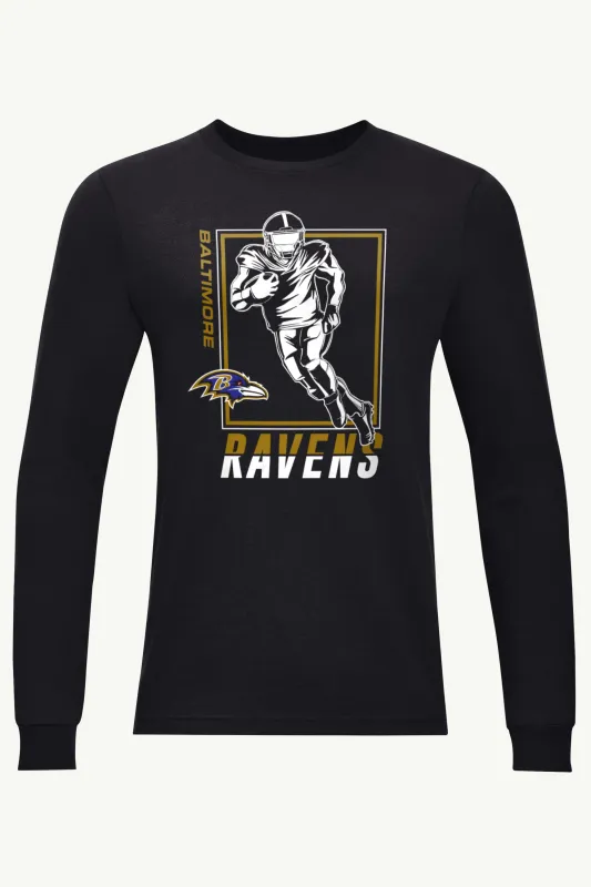 MENS BALTIMORE RAVENS PLAYER GRID LONG SLEEVE T SHIRT sold by Starter