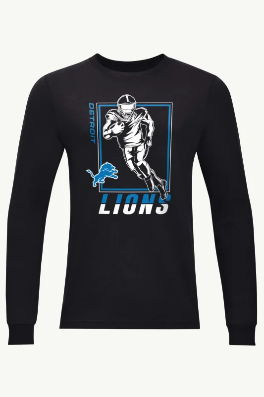 MENS DETROIT LIONS PLAYER GRID LONG SLEEVE T SHIRT sold by Starter