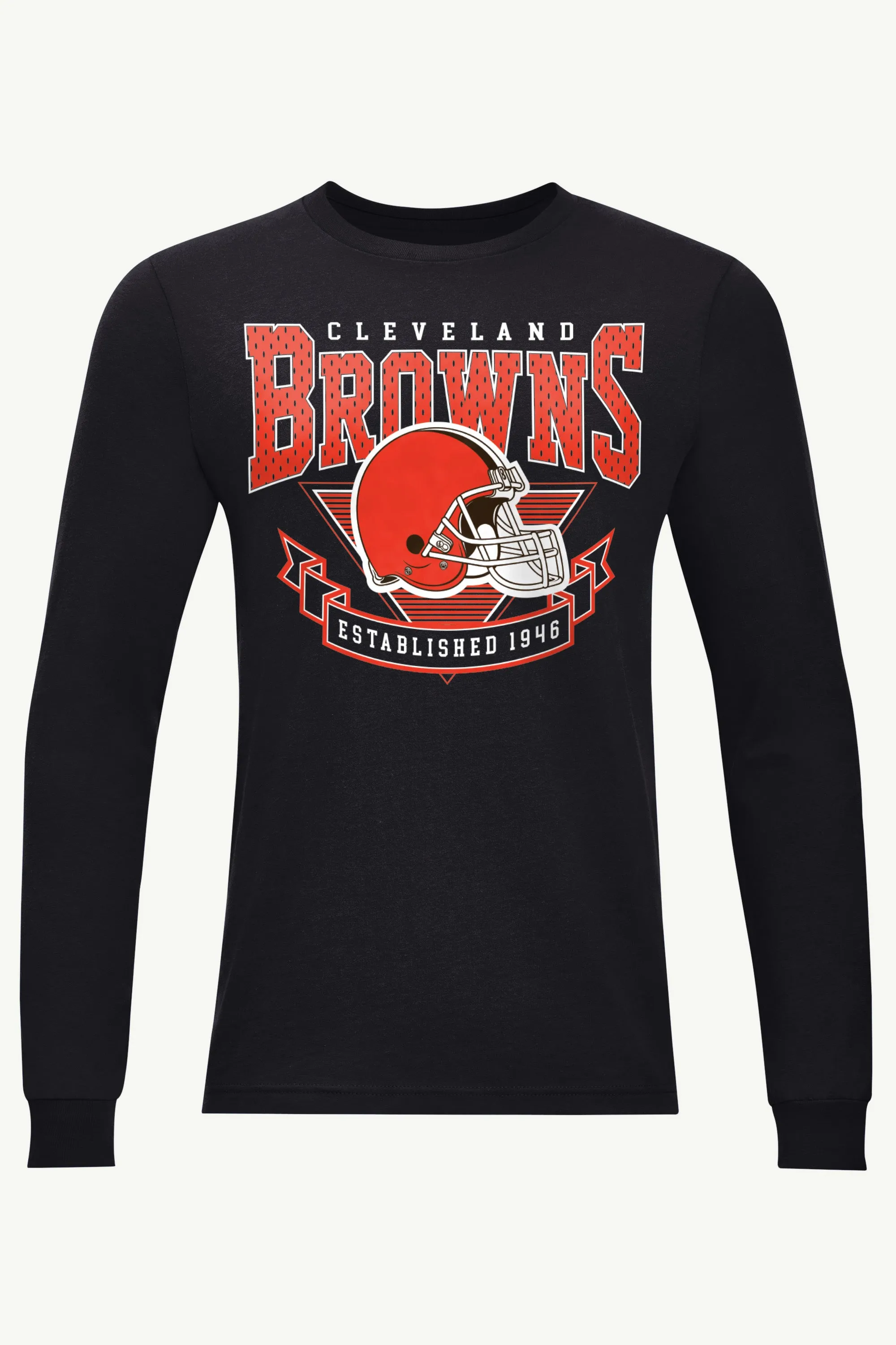 MENS CLEVELAND BROWNS 80's INSPIRED LONG SLEEVE T SHIRT sold by Starter