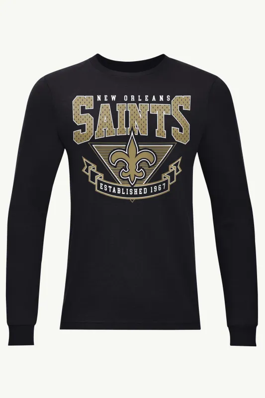 MENS NEW ORLEANS SAINTS 80's INSPIRED LONG SLEEVE T SHIRT sold by Starter