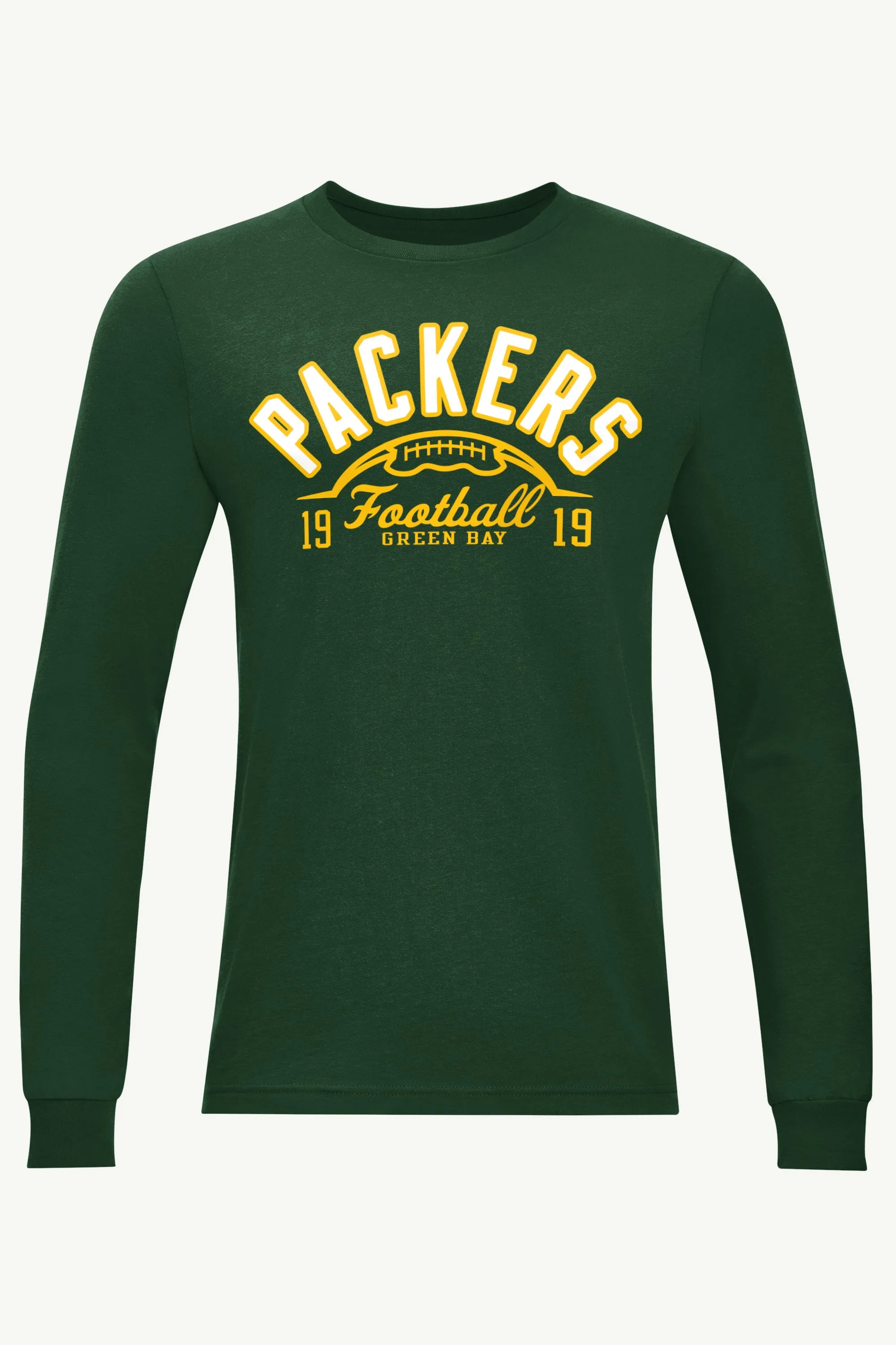 MENS GREEN BAY PACKERS HALF BALL LONG SLEEVE T SHIRT sold by Starter