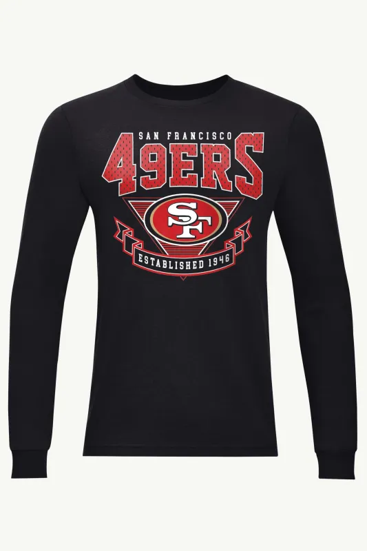 MENS SAN FRANCISCO 49ERS 80's INSPIRED LONG SLEEVE T SHIRT made by Starter