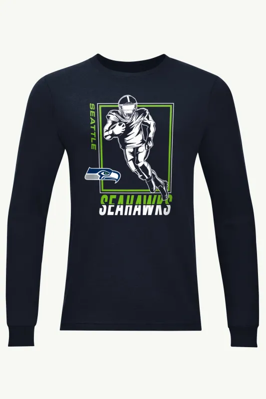 MENS SEATTLE SEAHAWKS PLAYER GRID LONG SLEEVE T SHIRT sold by Starter