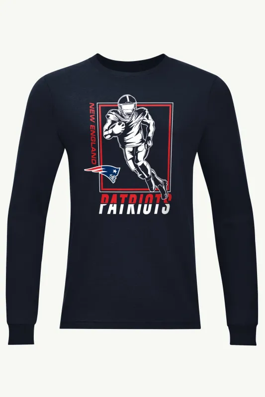 MENS NEW ENGLAND PATRIOTS PLAYER GRID LONG SLEEVE T SHIRT sold by Starter