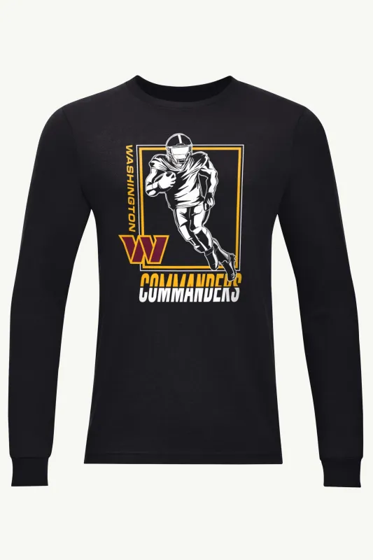 MENS WASHINGTON COMMANDERS PLAYER GRID LONG SLEEVE T SHIRT sold by Starter