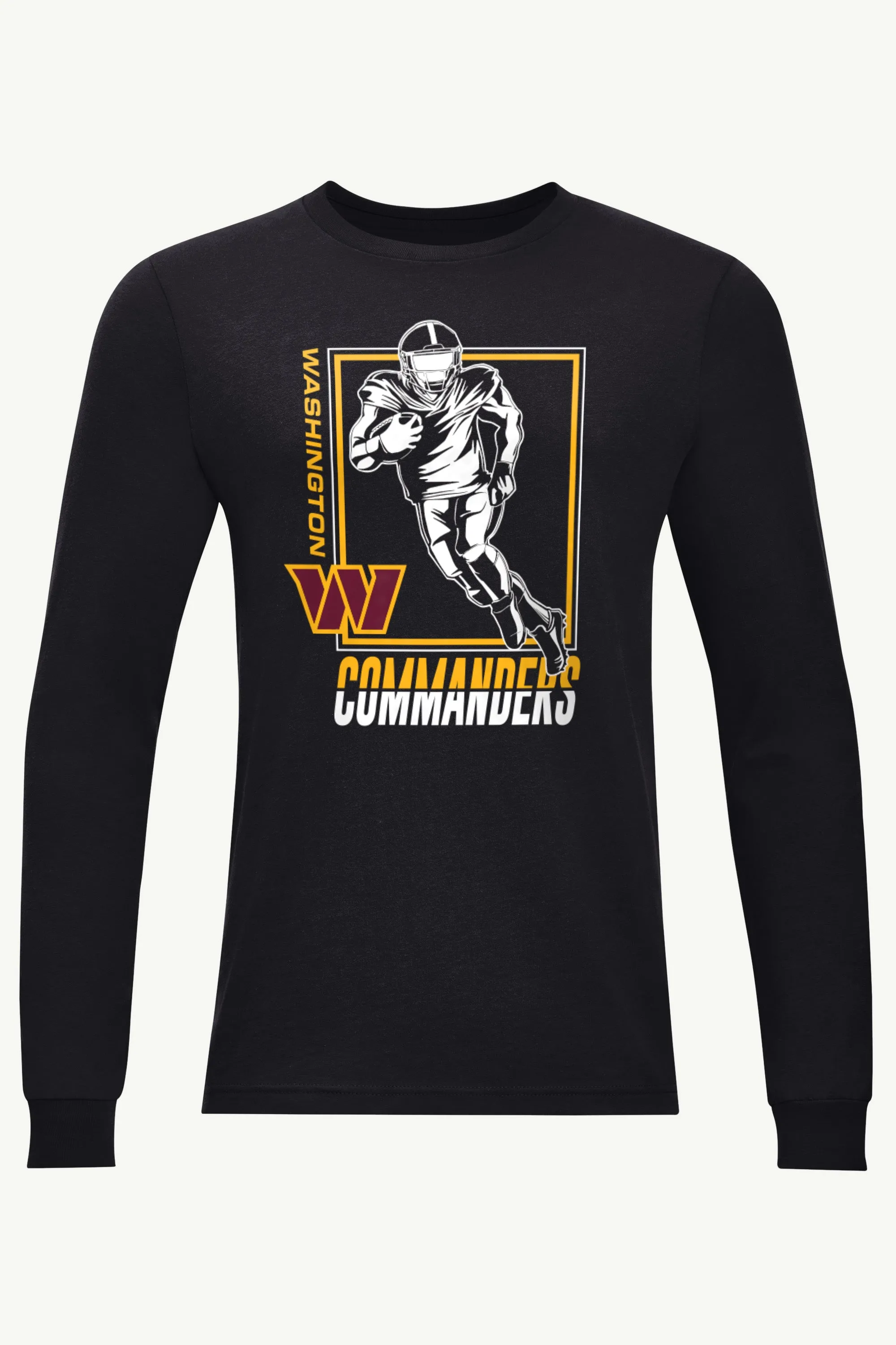 MENS WASHINGTON COMMANDERS PLAYER GRID LONG SLEEVE T SHIRT sold by Starter