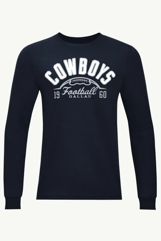 MENS DALLAS COWBOYS HALF BALL LONG SLEEVE T SHIRT sold by Starter