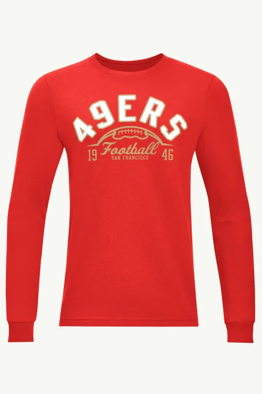 MENS SAN FRANCISCO 49ERS HALF BALL TEAM LONG SLEEVE T SHIRT sold by Starter