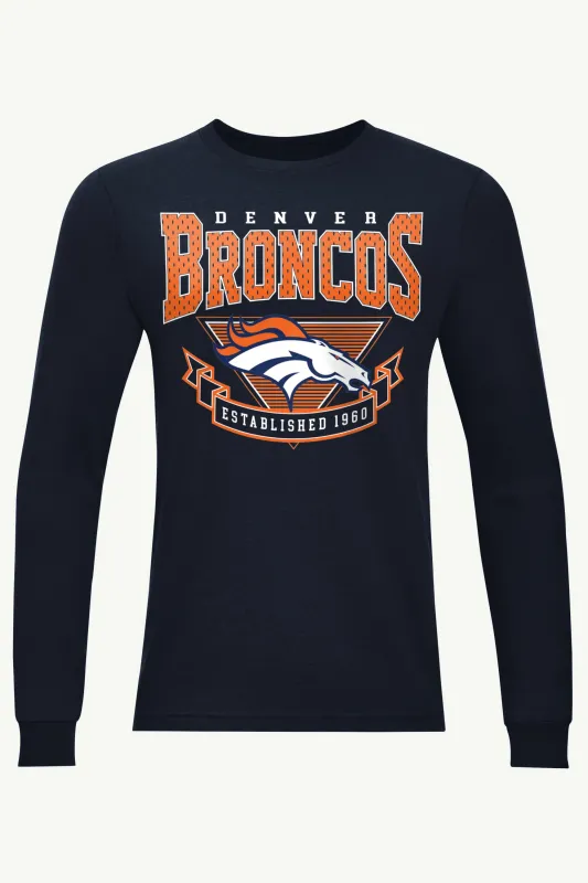 MENS DENVER BRONCOS 80's INSPIRED LONG SLEEVE T SHIRT sold by Starter
