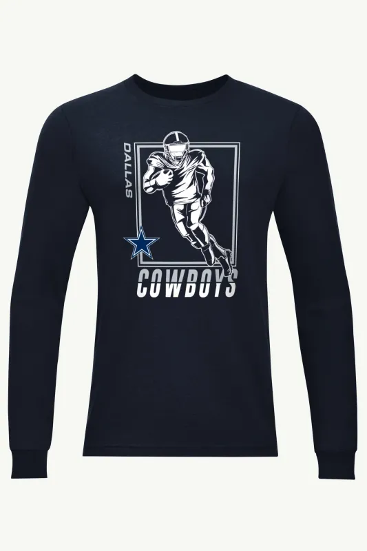 MENS DALLAS COWBOYS PLAYER GRID LONG SLEEVE T SHIRT sold by Starter