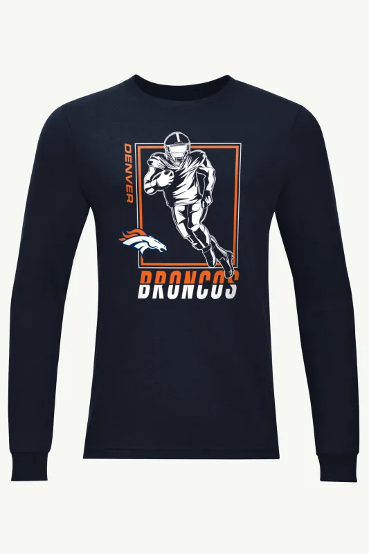 MENS DENVER BRONCOS PLAYER GRID LONG SLEEVE T SHIRT sold by Starter