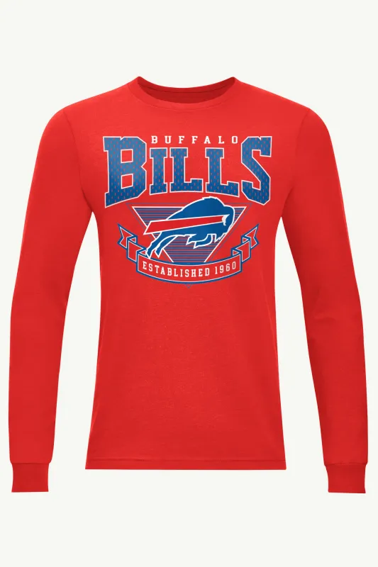 MENS BUFFALO BILLS 80's INSPIRED LONG SLEEVE T SHIRT sold by Starter