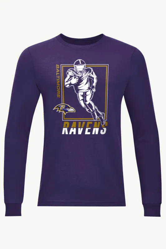 MENS BALTIMORE RAVENS PLAYER GRID LONG SLEEVE T SHIRT sold by Starter