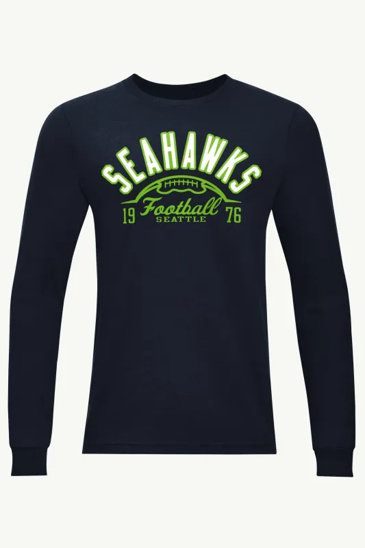 MENS SEATTLE SEAHAWKS HALF BALL LONG SLEEVE T SHIRT sold by Starter