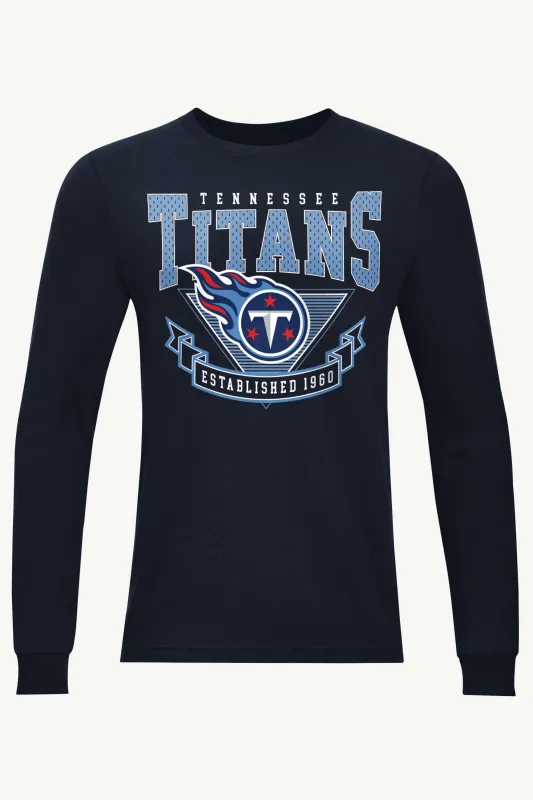 MENS TENNESSEE TITANS 80's INSPIRED LONG SLEEVE T SHIRT sold by Starter
