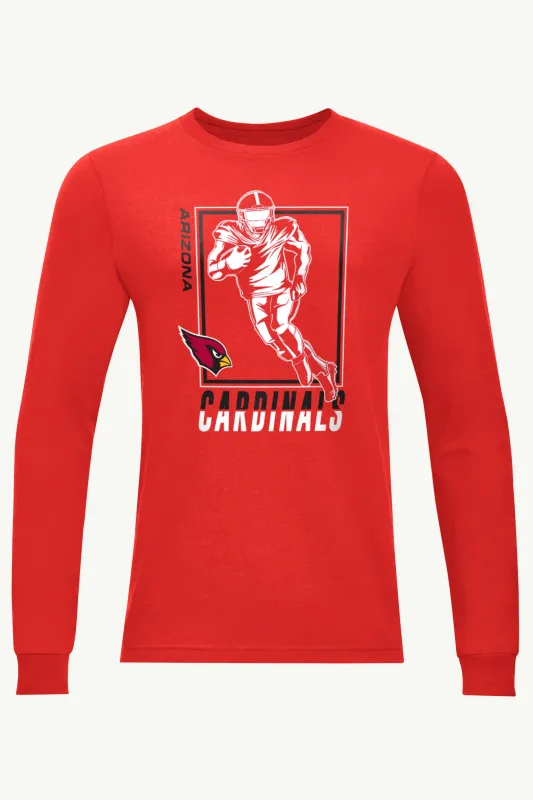 MENS ARIZONA CARDINALS PLAYER GRID LONG SLEEVE T SHIRT sold by Starter