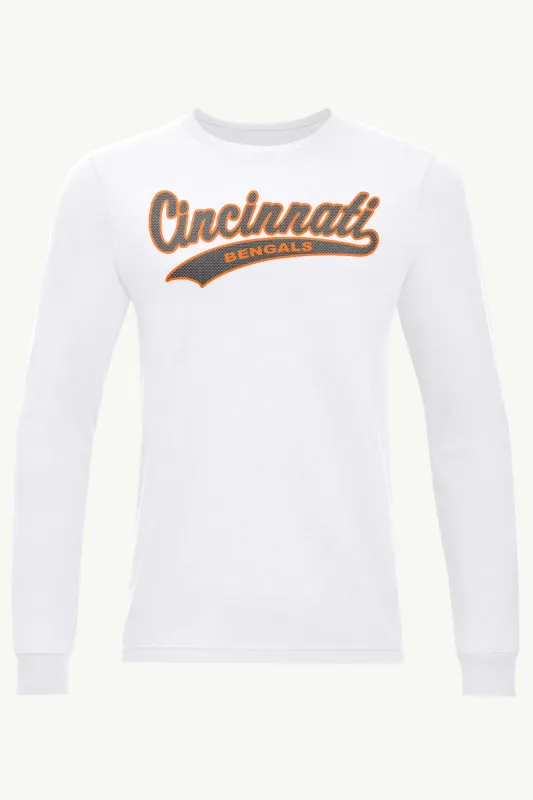 MENS CINCINATTI BENGALS TAILSWEEP LONG SLEEVE T SHIRT made by Starter