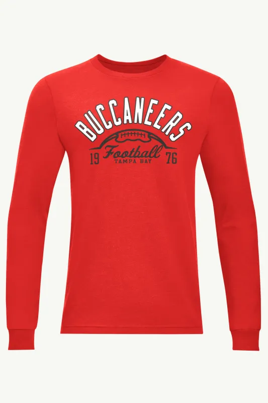 MENS TAMPA BAY BUCCANEERS HALF BALL LONG SLEEVE T SHIRT sold by Starter