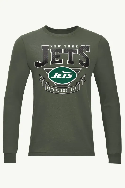 MENS NEW YORK JETS 80's INSPIRED LONG SLEEVE T SHIRT sold by Starter
