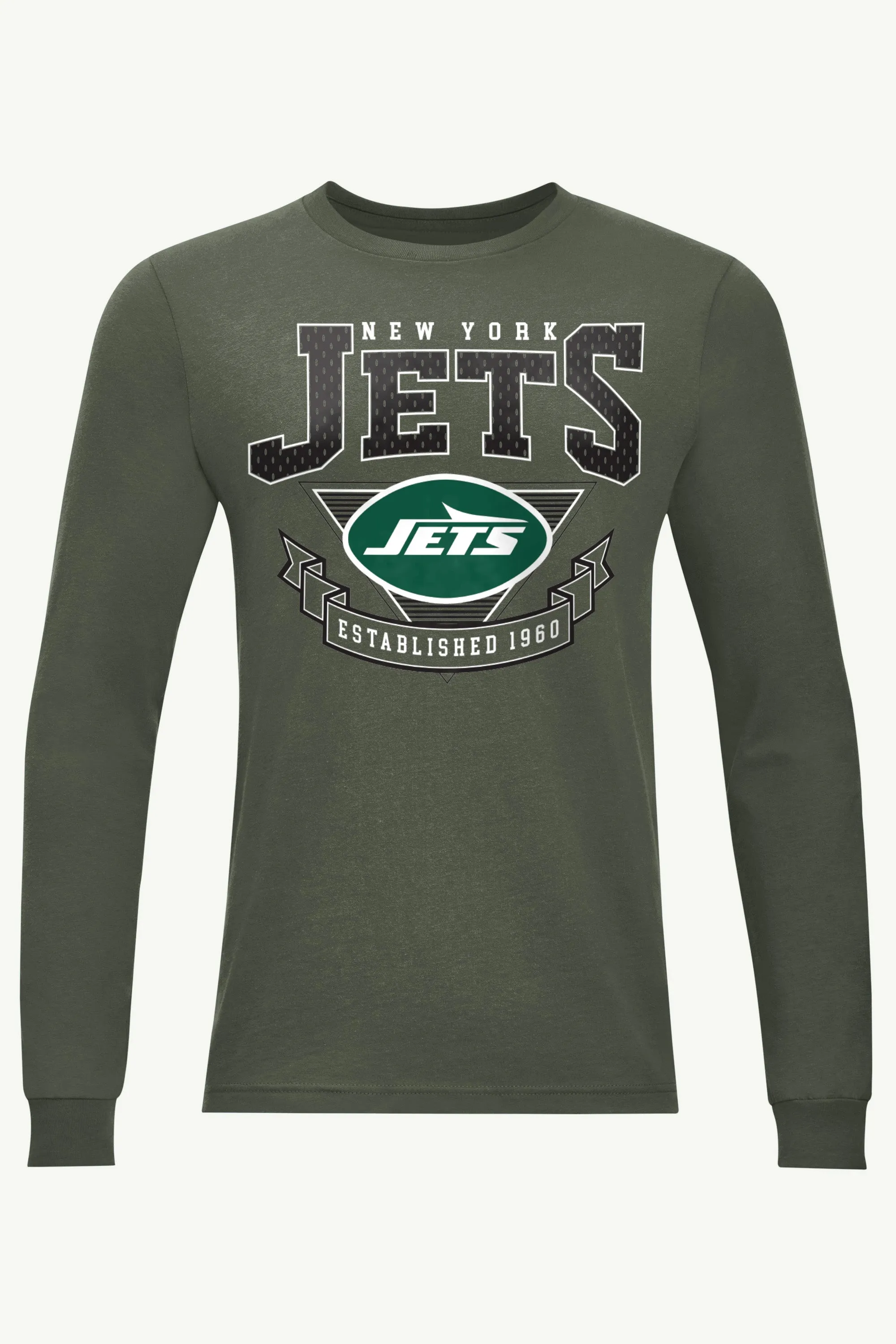 MENS NEW YORK JETS 80's INSPIRED LONG SLEEVE T SHIRT sold by Starter